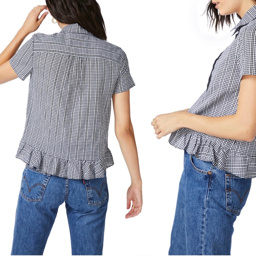 Court & Rowe Gingham Check Dobby Shirt - L